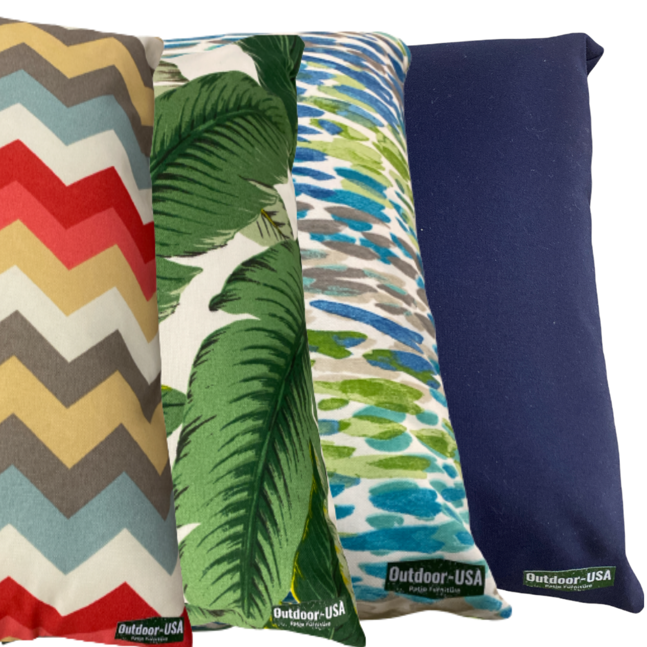 12" x 17" Kidney-Shaped Sunbrella® Outdoor Throw Pillow – Stylish Comfort for Any Space